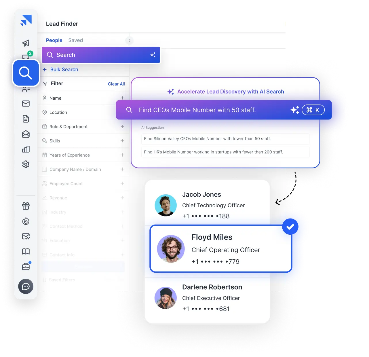 dial the right person, every time interface